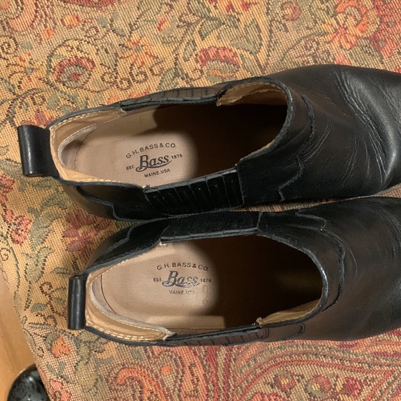 Bass leather ankle boots in black - Picture 5 of 7